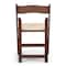 Atlas Commercial Products Wood Folding Chair, Fruitwood with Ivory Pad WFC5FWIP - alternate 5